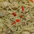 Cooksnap dari Lisna Nur Hayati untuk resep Spicy Chicken Aglio Olio Spaghetti