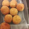 El cooksnap de Macarena Muñoz cuando hizo Bombas de papa, rellenas con jamón y queso.