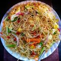 Anwesha's cooksnap of when they made ভেজিটেবলস এগ চাউমিন (vegetables egg chow mein recipe in Bengali).
