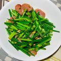 Grace 的 韭菜花炒豬肉腸 cooksnap