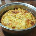 El cooksnap de Adrián Saladino cuando hizo Tortilla de papas con jamón y queso.