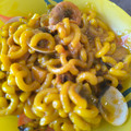 El cooksnap de Lou Lou Ma Lou cuando hizo Fideuá caldosa con mariscos.