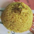 Amrita Chakroborty 's cooksnap of when they made Basanti Pulao.