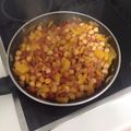 El cooksnap de David Hernández cuando hizo Garbanzos con verdura, chorizo y patatas fritas.