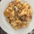 El cooksnap de Kamila Belén cuando hizo Ñoquis de papa con salsa.
