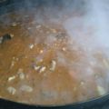 El cooksnap de Miguel Angel cuando hizo Guisado rústico de lentejas al disco de arado u olla de barro.