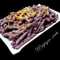 il Mozhgan Azhir quando ha preparato Tagliatelle viola con senape ed erbe aromatiche