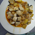 El cooksnap de ENRIQUE BALLESTE cuando hizo Patatas con chipirones y almejas.