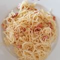 El cooksnap de Laura cuando hizo Espaghettis con nata y bacon.