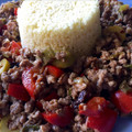 El cooksnap de Maribel cuando hizo Salteado de verduras con carne picada.