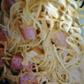 El cooksnap de Sherezada Lunic cuando hizo Espagueti con salchicha en salsa de jitomate.