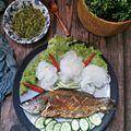 Cooksnap Azyyati Zakaria semasa beliau membuat Miang Pla Pao.