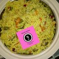 Princess Amrah's cooksnap of when they made Fried rice n pepper meat with salad.