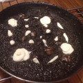 El cooksnap de Enrique Rodriguez cuando hizo Chipirones en su tinta con arroz.