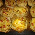 El cooksnap de Carina Cavallone cuando hizo Tarteletita de pollo, espinaca y queso 🍗 #Cena.