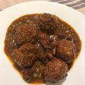 El cooksnap de Fran GP cuando hizo Albóndigas guisadas con sepia y guisantes.