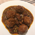 El cooksnap de Fran GP cuando hizo Albóndigas guisadas con sepia y guisantes.