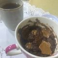 صورة من 🧡🍽، شاركها بعد تجربة وصفة كيكة الشوكولاته الساخنه في دقيقتين