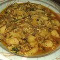 Mahreen Rauf 's cooksnap of when they made Alu anday ki bhujiya.