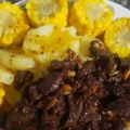 El cooksnap de Veronica Medrano cuando hizo Anticucho peruano.