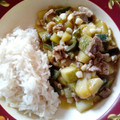 El cooksnap de Bety Robles cuando hizo Bisteces con papas y rajas en salsa verde.