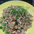 Cooksnap của Thảo Vân khi họ làm theo món Thịt băm rang cháy cạnh