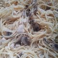 Cooksnap dari Natsuka untuk resep Spaghetti carbonara sehat untuk diet (549 Kalori)