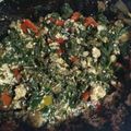 El cooksnap de claudia beatriz Alberto cuando hizo Relleno para pascualina de espinacas y repollo morado.