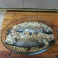 El cooksnap de Jaime Molas Zazo cuando hizo Lubina con gambas al horno en dos tiempos.