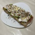 El cooksnap de Eduardo Agudo Alba cuando hizo Tostada de Cecina con burrata.