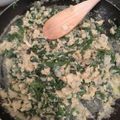 El cooksnap de Angelica Vallejo cuando hizo Huevos revueltos con espinaca.