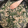 El cooksnap de Angelica Vallejo cuando hizo Huevos revueltos con espinaca.