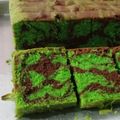 Cooksnap dari acha maryam untuk resep Bolu Pandan Cokelat lembut a.k.a Marmer Pandan Cokelat