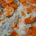 El cooksnap de Delmar Daneri cuando hizo Peceto en escabeche cebolla y zanahorias.