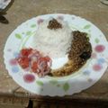 Mrs. Rashid's cooksnap of when they made Kali Masoor Daal with Boiled Rice.