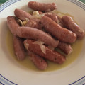 El cooksnap de Alsan cuando hizo Salchichas de cerdo frescas al vino.
