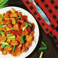 Geeta Panchbhai का कुकस्नैप जब उन्होंने सोया चिल्ली (soya chilli recipe in Hindi) बनाया था।