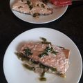 El cooksnap de Solitary Wolf cuando hizo Salmón en papillote con puerro.