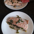 El cooksnap de Solitary Wolf cuando hizo Salmón en papillote con puerro.