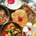 Hema ahara का कुकस्नैप जब उन्होंने महानवमी कन्या भोग प्रसाद (हलवा,पूरी,आलू चना) (Mahanavmi kanya bhog prasad recipe in Hindi) बनाया था।