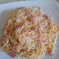 El cooksnap de Martin Vilmaux cuando hizo Salsa carbonara Auténtica, con espagueti.