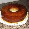 El cooksnap de Sabrina Zamudio cuando hizo Budín de pan con caramelo.