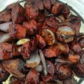 Cooksnap Zarafafiis ❣️🌹 semasa beliau membuat Sosej Black Pepper.