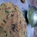 Khushi miglani 's cooksnap of when they made Makka methi paratha.
