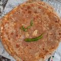 Namrah Qureshi 's cooksnap of when they made Paneer Stuffed Parathas.