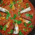 El cooksnap de Bibi García cuando hizo Sardinas marineras.