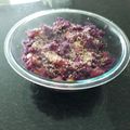 El cooksnap de alore cuando hizo Ensalada conventual Novohispana de col morado, manzana a las especias y vino blanco.