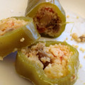 El cooksnap de Marieta cuando hizo Pimientos italianos rellenos de tabbouleh.