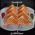 kulbirkaur का कुकस्नैप जब उन्होंने ग्रिल्ड वेज सैंडविच (Grilled Veg Sandwich recipe in Hindi) बनाया था।