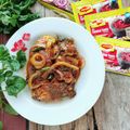 Cooksnap Nur Nadiah semasa beliau membuat Ikan Cencaru Sambal Tumis Maggi.